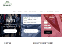 Tablet Screenshot of partijvandeeenheid.nl
